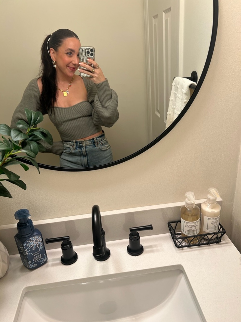 ZARA Olive Ribbed Cropped Bolero Shrug